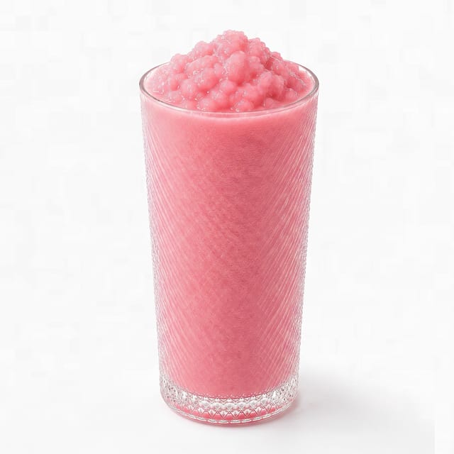 Strawberry piña colada (blended).