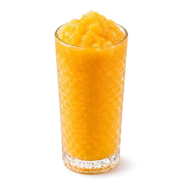 Peach pineapple cooler (blended).